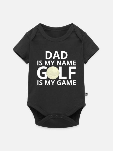 Golf, Golfer, Golffan - Baby Premium Kurzarmbody - Schwarz