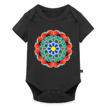 Dancheong 단청 - single - Baby Premium Kurzarmbody - Schwarz - Vorne