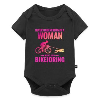 Bikejoring DogScooting Dog Sport Bike Bicycle Ride - Body à manches courtes Premium Bébé - noir - Devant