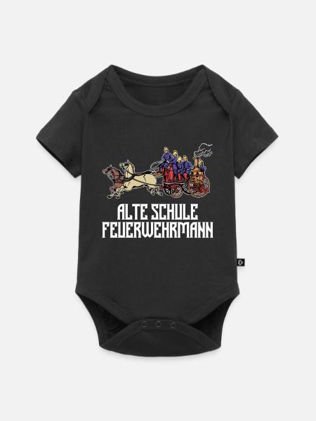 Feuerwehrmann Statement Feuerwehr Berufsfeuerwehr - Baby Premium Kurzarmbody - Schwarz