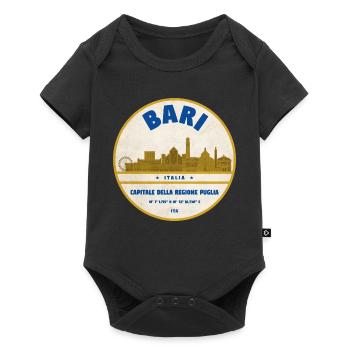 Insigne vintage Bari Skyline - Body à manches courtes Premium Bébé - noir - Devant