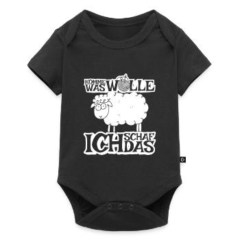 Komme was Wolle ich Schaf das - Baby Premium Kurzarmbody - Schwarz - Vorne