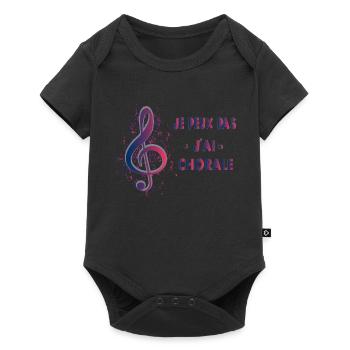 J'Peux Pas J'Ai Chorale Cadeau Chanteur De Choeur - Body à manches courtes Premium Bébé - noir - Devant