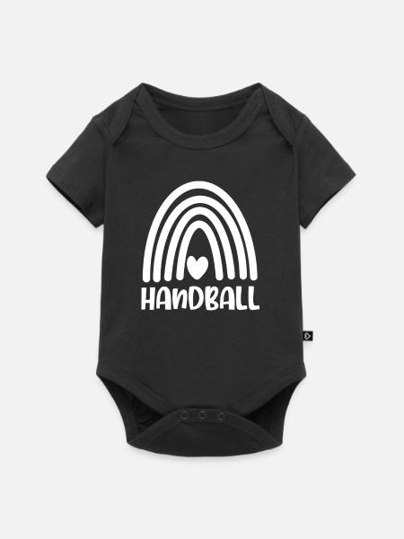 Handball Handballer - Baby Premium Kurzarmbody - Schwarz