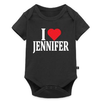 t-shirt I love Jennifer t-shirt gift idea - Baby Premium short-sleeve bodysuit - black - Front
