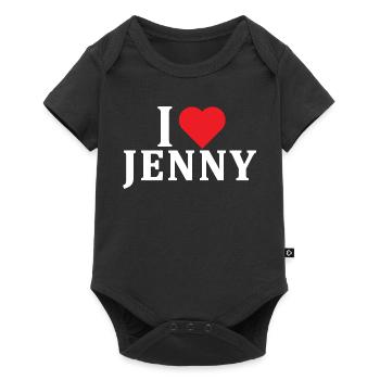 t-shirt I love Jenny t-shirt gift idea - Baby Premium short-sleeve bodysuit - black - Front