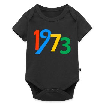 50e anniversaire 1973 50 ans Cadeaux pour hommes Femmes - Body à manches courtes Premium Bébé - noir - Devant