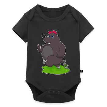 Jogging Taupe Sports de jogging - Body à manches courtes Premium Bébé - noir - Devant