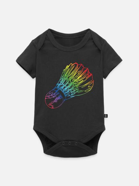 Federball - Baby Premium Kurzarmbody - Schwarz