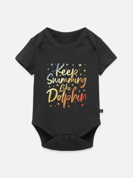 Schwimmer Witz - Baby Premium Kurzarmbody - Schwarz