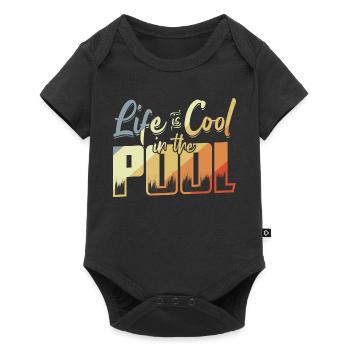 Dicton du sauveteur - Body à manches courtes Premium Bébé - noir - Devant