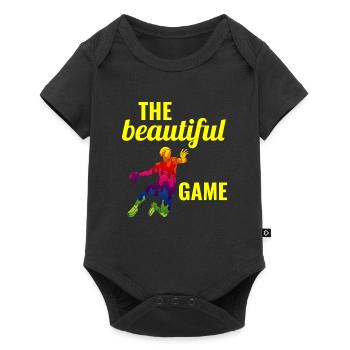 Handball Joueur Sport Équipe Handballeur - Body à manches courtes Premium Bébé - noir - Devant