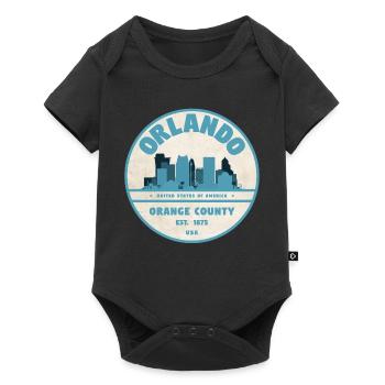 Orlando Skyline - Baby Premium short-sleeve bodysuit - black - Front