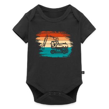 Excavatrice - Body à manches courtes Premium Bébé - noir - Devant