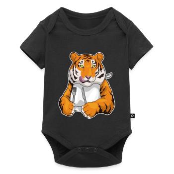 Tiger Cutlery Cooking Kitchen - Baby Premium short-sleeve bodysuit - black - Front