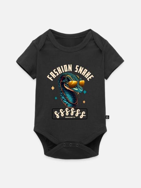 Serpent Glam Couture - Baby Premium Kurzarmbody - Schwarz