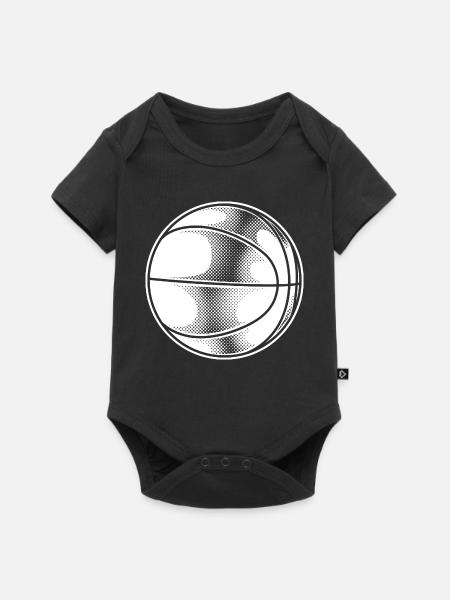 Basketball - Baby Premium Kurzarmbody - Schwarz