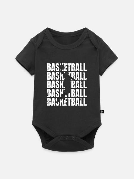 Basketball - Baby Premium Kurzarmbody - Schwarz
