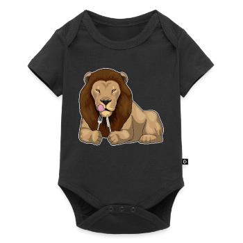 Lion Cutlery Cuisine de Cuisine - Body à manches courtes Premium Bébé - noir - Devant