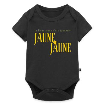 Jaune Jaune Bloom Typography Tee - Baby Premium short-sleeve bodysuit - black - Front