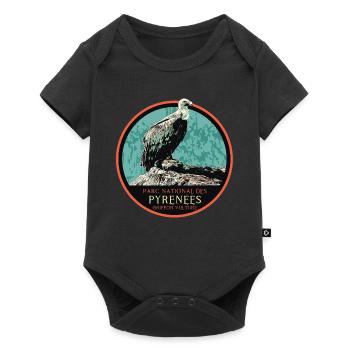 Vulture in the Pyrenees National Park - Baby Premium short-sleeve bodysuit - black - Front