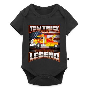 TOW TRUCK DRIVER USA - Baby Premium short-sleeve bodysuit - black - Front