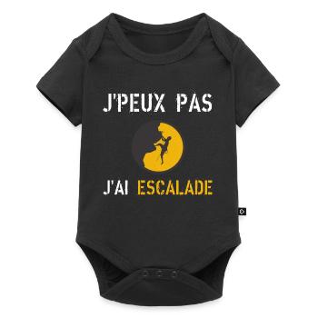 j'peux pas j'ai escalade - Body à manches courtes Premium Bébé - noir - Devant