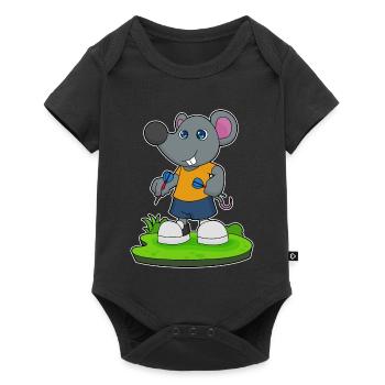 Souris Dart Dart - Body à manches courtes Premium Bébé - noir - Devant