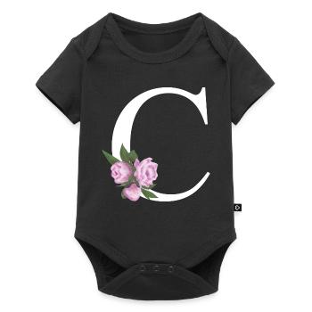 C - Baby Premium Kurzarmbody - Schwarz - Vorne