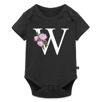 W - Baby Premium Kurzarmbody - Schwarz - Vorne