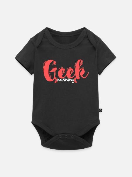 Geek-Mama-Skript - Baby Premium Kurzarmbody - Schwarz