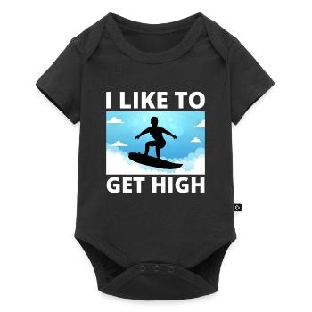 Skysurfing Skydiving Extreme Sport Skydiver Funny - Baby Premium short-sleeve bodysuit - black - Front