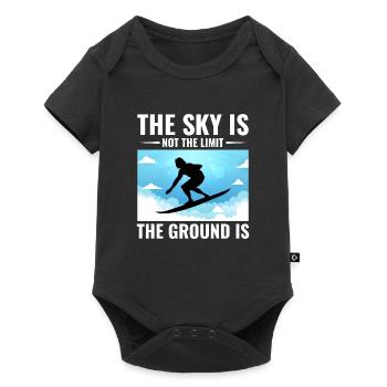 Skysurfing Skydiving Extreme Sport Skydiver Funny - Baby Premium short-sleeve bodysuit - black - Front