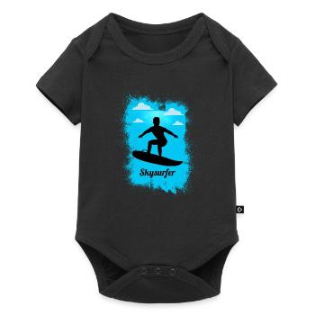 Skysurf Parachutisme Extreme Sport Skydiver Drôle - Body à manches courtes Premium Bébé - noir - Devant