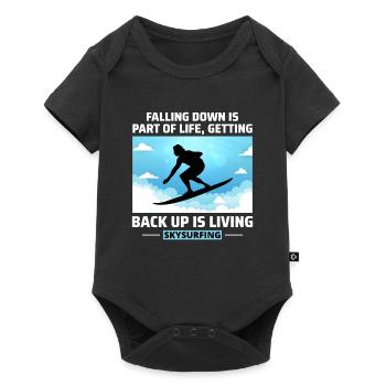 Skysurfing Skydiving Extreme Sport Skydiver Funny - Baby Premium short-sleeve bodysuit - black - Front