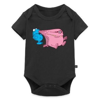 Energy vacuum cleaner monster - Baby Premium short-sleeve bodysuit - black - Front