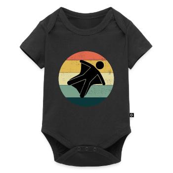 Wingsuit flying Base Jumping Skydiving Wingsuiting - Baby Premium short-sleeve bodysuit - black - Front