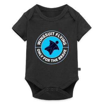 Wingsuit volant Base Jumping Parachutisme Wingsuit - Body à manches courtes Premium Bébé - noir - Devant