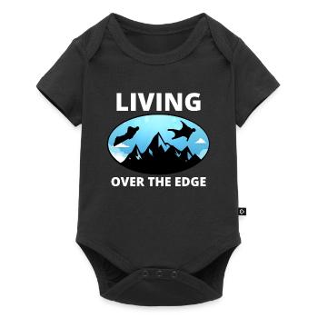 Wingsuit flying Base Jumping Skydiving Wingsuiting - Baby Premium short-sleeve bodysuit - black - Front