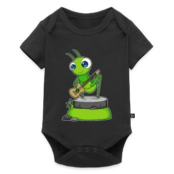 Caterpillar Musicien Guitare Musique - Body à manches courtes Premium Bébé - noir - Devant
