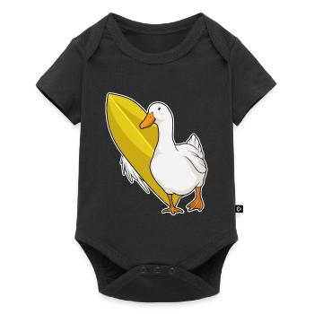 Surf de canards Surf Surf Été - Body à manches courtes Premium Bébé - noir - Devant