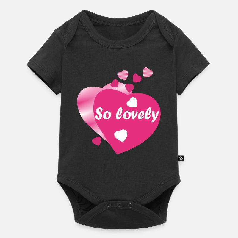 SO LOVELY - Body à manches courtes Premium Bébé - noir