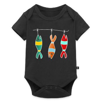 SARDINE. FISH. APRIL FOOL. EASTER. SEA - Baby Premium short-sleeve bodysuit - black - Front