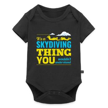 Skydiving Parachute Skydive Skydiver Parachuting - Baby Premium short-sleeve bodysuit - black - Front