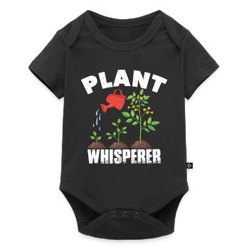 plants whisper garden gardener gardening gardening - Baby Premium short-sleeve bodysuit - black - Front