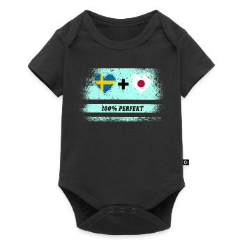 Japon et Suède 100% parfait / cadeau - Body à manches courtes Premium Bébé - noir - Devant