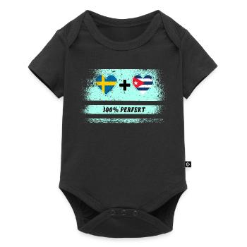 Cuba et Suède 100% parfait / cadeau - Body à manches courtes Premium Bébé - noir - Devant