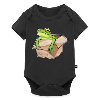 Carton grenouille - Body à manches courtes Premium Bébé - noir - Devant