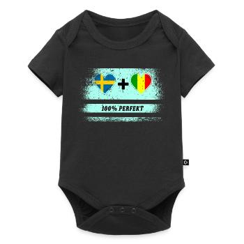 Mali and Sweden 100% Perfect / Gift - Baby Premium short-sleeve bodysuit - black - Front
