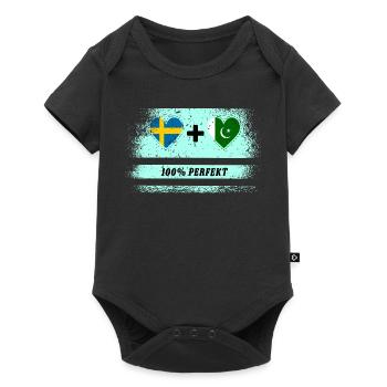 Pakistan et Suède 100% Parfait / Cadeau - Body à manches courtes Premium Bébé - noir - Devant